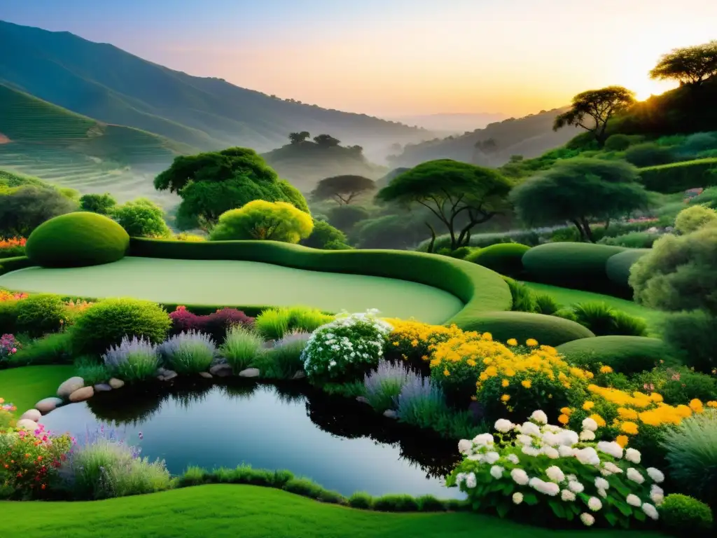 Retiro Ayurvédico: Jardín de Flores y Paz Un refugio ayurvédico en un paisaje sereno con jardín vibrante y menús ayurvédicos para retiros espirituales